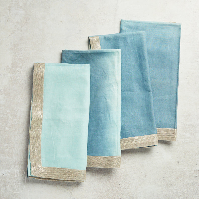 Kim Seybert DIP DYE NAPKIN Sky Blue