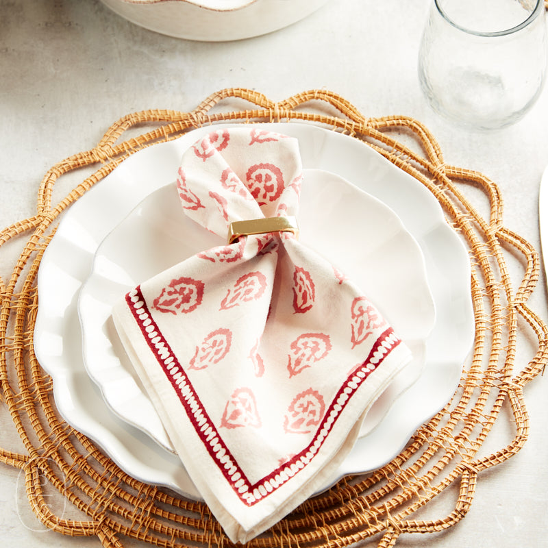 Pomegranate INDIA HICKS CARNATION NAPKIN SET OF 4