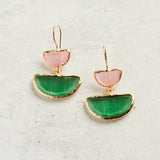 Virtue THE REGINA EARRINGS Blush Kelly