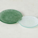 Europe 2 You GLASS SNACK AND TEA DUO PLATE Spruce Green