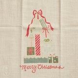 Creative Co-op HOLIDAY IMAGE COTTON SLUB TEA TOWEL