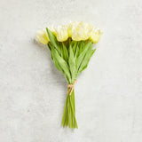 K and K Interiors REAL TOUCH PARROT TULIP BUNDLE Yellow 13