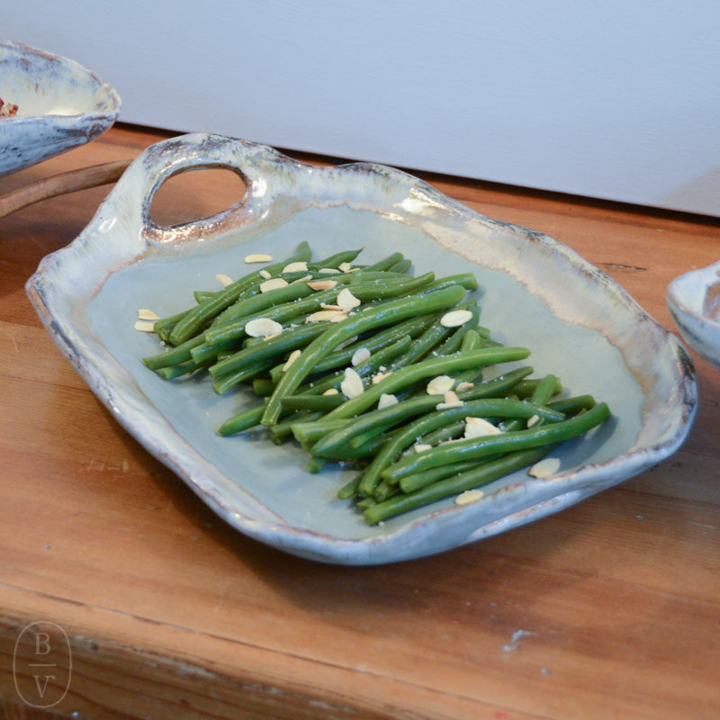 Etta B Pottery RECTANGLE PLATTER WITH OPEN HANDLES