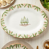 Arte Italica NATALE OVAL PLATTER