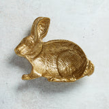 Creative Co-op RABBIT SHAPED DISH Gold