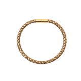 Keva Style BRAIDED LEATHER BRACELET Bronze