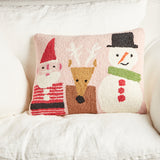 Peking Handicraft SANTA AND FRIENDS HOOK PILLOW