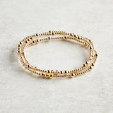 eNewton Design HOPE UNWRITTEN GOLD BEAD BRACELET 4mm