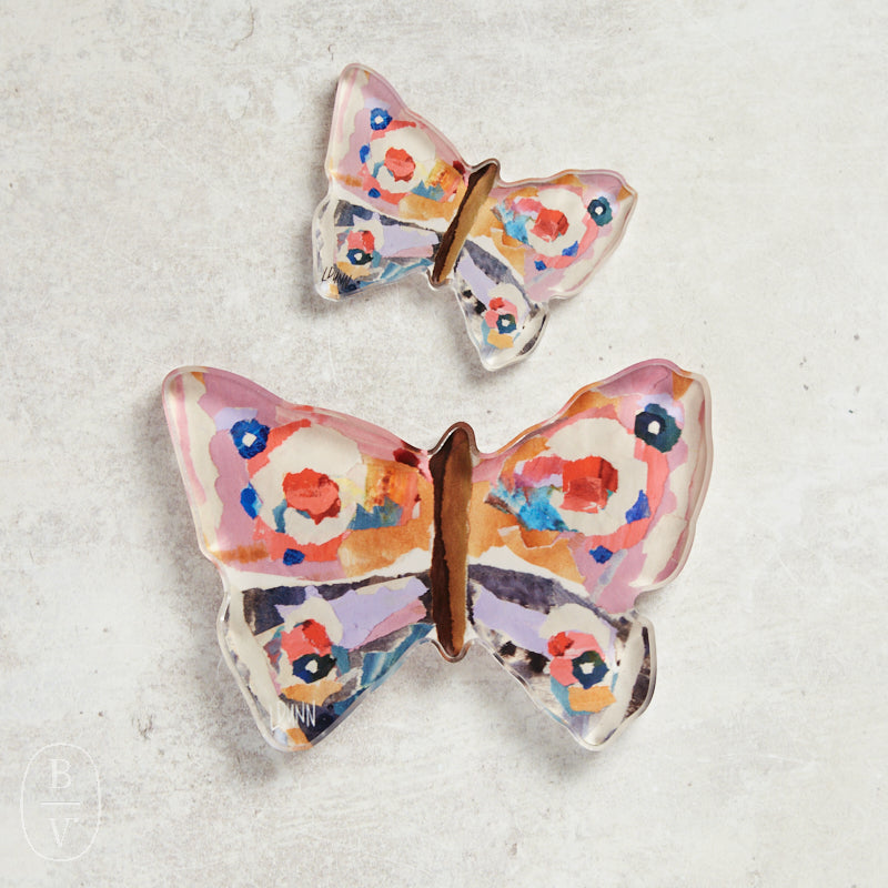 Lauren Dunn ACRYLIC BUTTERFLY BLOCK Lavender Haze