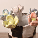 Dixie Pottery VASE NO 2 WITH 5 FLOWERS