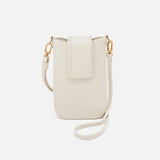 Hobo EXPEDITION PHONE CROSSBODY SS26 Pebbled Leather Coastal Cloud