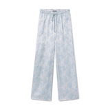 PJ Harlow MILA PANT Blue Flower on Blue