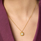 Julie Vos CABOCHON SOLITAIRE NECKLACE