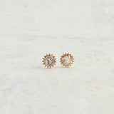 Virtue DIAMOND POST STUD EARRINGS Gold