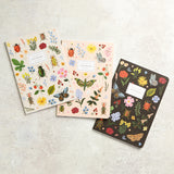 Rifle Paper Co STITCHED NOTEBOOK SET OF 3 Curio