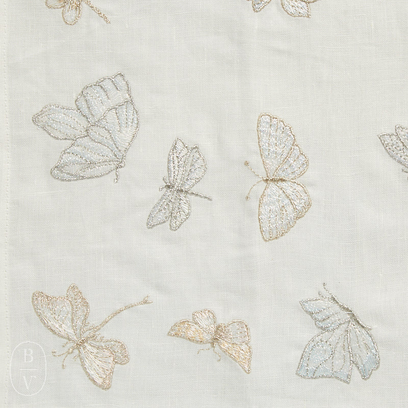 Kim Seybert MONARCH GARDEN NAPKIN White_Iridescent