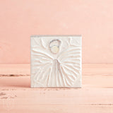 Mudpie ANGEL BLOCK ART Silver Small