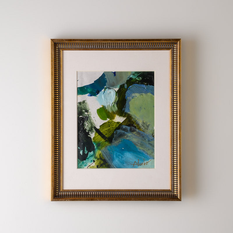 FRAMED PALETTE SERIES 8X10 GOLD BEAD No 4