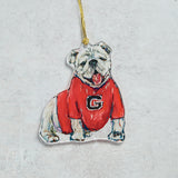 Lauren Dunn ACRYLIC MASCOT ORNAMENT Georgia