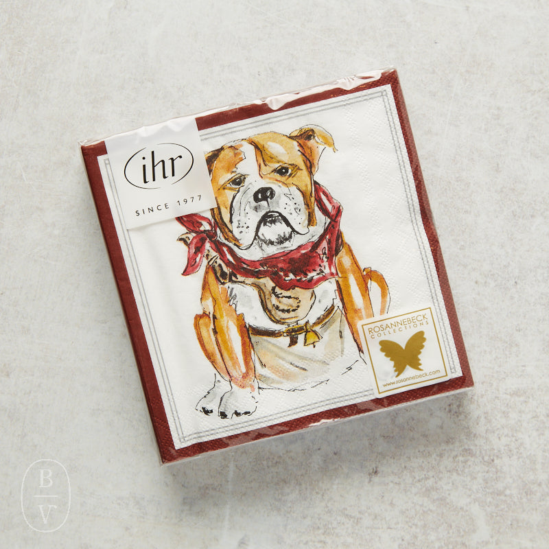 Boston International MAROON BULLDOG HOMETOWN PRIDE COCKTAIL NAPKINS