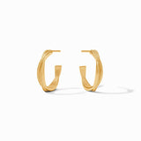 Julie Vos CHEVAL TWIST HOOP Gold Small