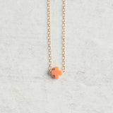 eNewton Design SIGNATURE CROSS SMALL NECKLACE Coral 16