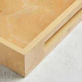 Creative Co-op NATURAL WOOD VENEER TRAY WITH HANDLE