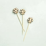 Mudpie HOLIDAY TOOTHPICK SET Snowflake