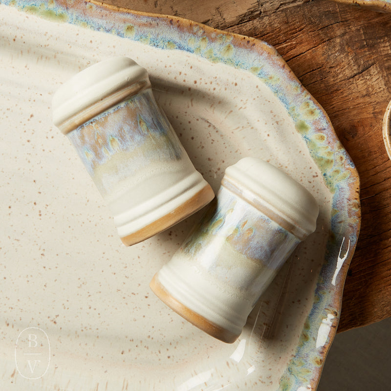Etta B Pottery SALT AND PEPPER SHAKERS SET