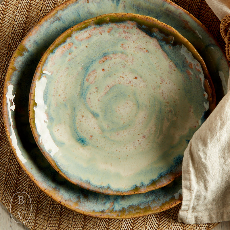 Etta B Pottery FARMHOUSE ROUND SALAD PLATE Seaside