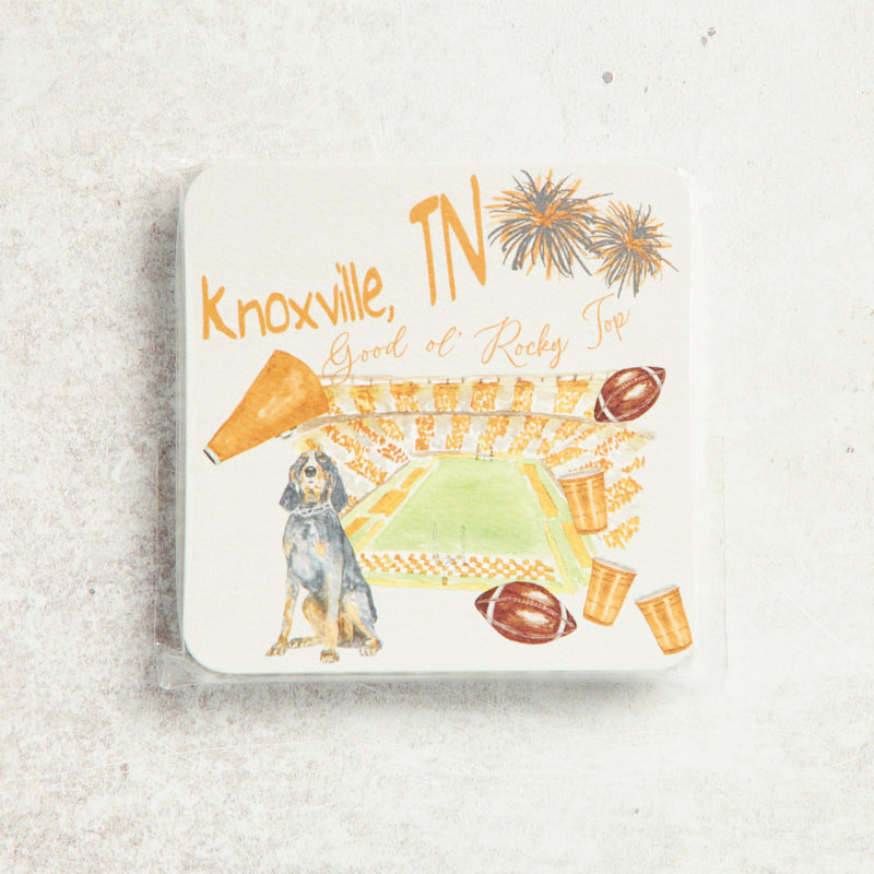 French Graffiti GAMEDAY PAPER DRINK COASTER Tennessee