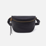 Hobo JUNO BELT BAG Black Smooth Leather