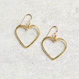 Darby Drake Jewelry and Design SMALL HEART HOOP EARRINGS - VJ985