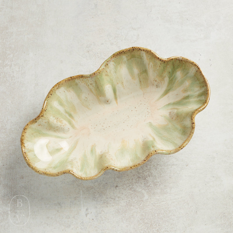 Etta B Pottery FLUTTER DISH Matcha Latte
