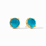 Julie Vos CYBER MONDAY HONEY STUD Iridescent London Blue