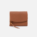 Hobo FERN MEDIUM TRIFOLD WALLET Warm Honey Pebbled Leather