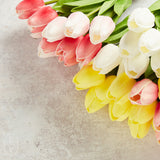 K and K Interiors MINI TULIP BOUQUET WITH 12 STEMS