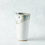 Etta B Pottery TUMBLER WITH GLASS STRAW Magnolia