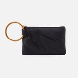 Hobo SHEILA RING CLUTCH Black Pebbled Leather