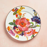 MacKenzie-Childs CHARGER PLATE White Flower Market