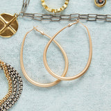 CV Designs GOLD TEARDROP EARRINGS - CVTDG