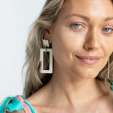 Sunshine Tienda NATURAL BLOCK EARRINGS