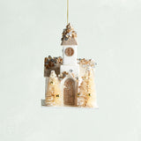 Creative Co-op PAPER CHURCH ORNAMENT B