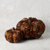 K and K Interiors TWIG STEM FEATHER PUMPKIN