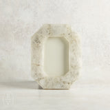 Two's Company OCTAGONAL WHITE QUARTZ FRAME 4 x 6