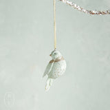 Creative Co-op RESIN GLITTER BIRD ORNAMENT B