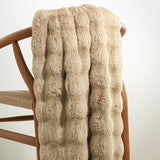 Pine Cone Hill Annie Selke FAB FAUX THROW Sand