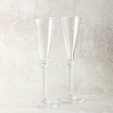 Simon Pearce HARTLAND CHAMPAGNE FLUTES SET OF TWO