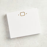 Black Ink GOLD FOIL LARGE INITIAL NOTEPAD O