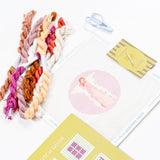 PINK ANGEL BEGINNER NEEDLEPOINT KIT